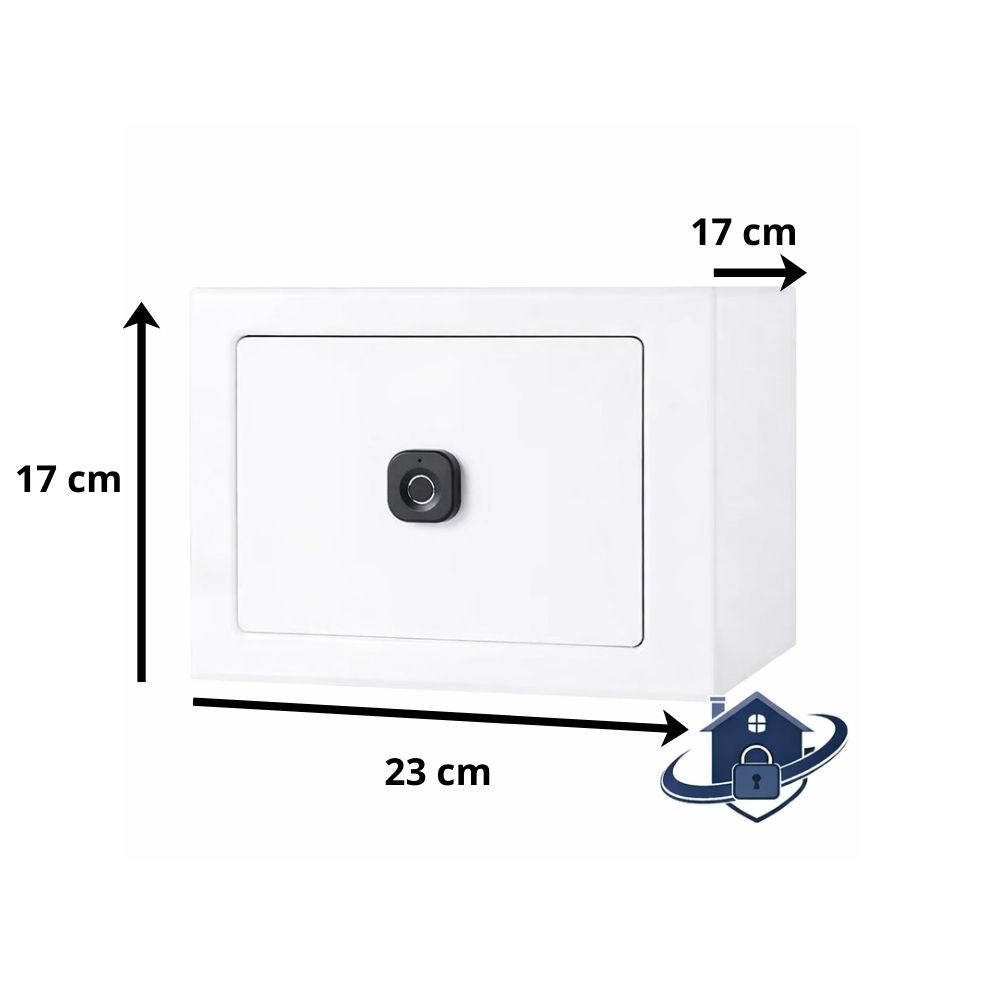 Coffre Fort Biométrique à Empreinte Digitale – 17 × 17 × 23 cm