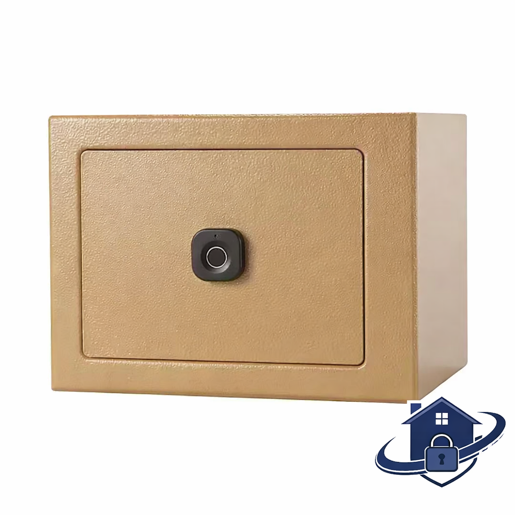 Coffre Fort Biométrique à Empreinte Digitale – 17 × 17 × 23 cm