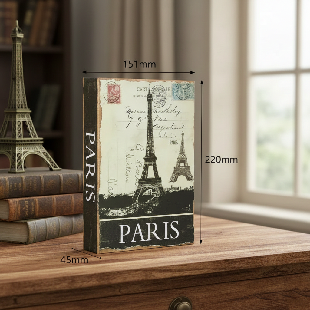 Coffre Fort pour Bijoux – Discret en Forme de Livre 22 × 15,1 × 4,5 cm