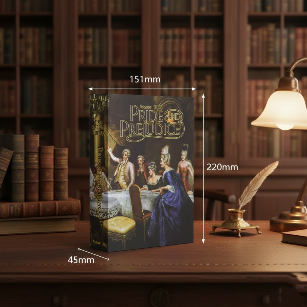 Coffre Fort pour Bijoux – Discret en Forme de Livre 22 × 15,1 × 4,5 cm